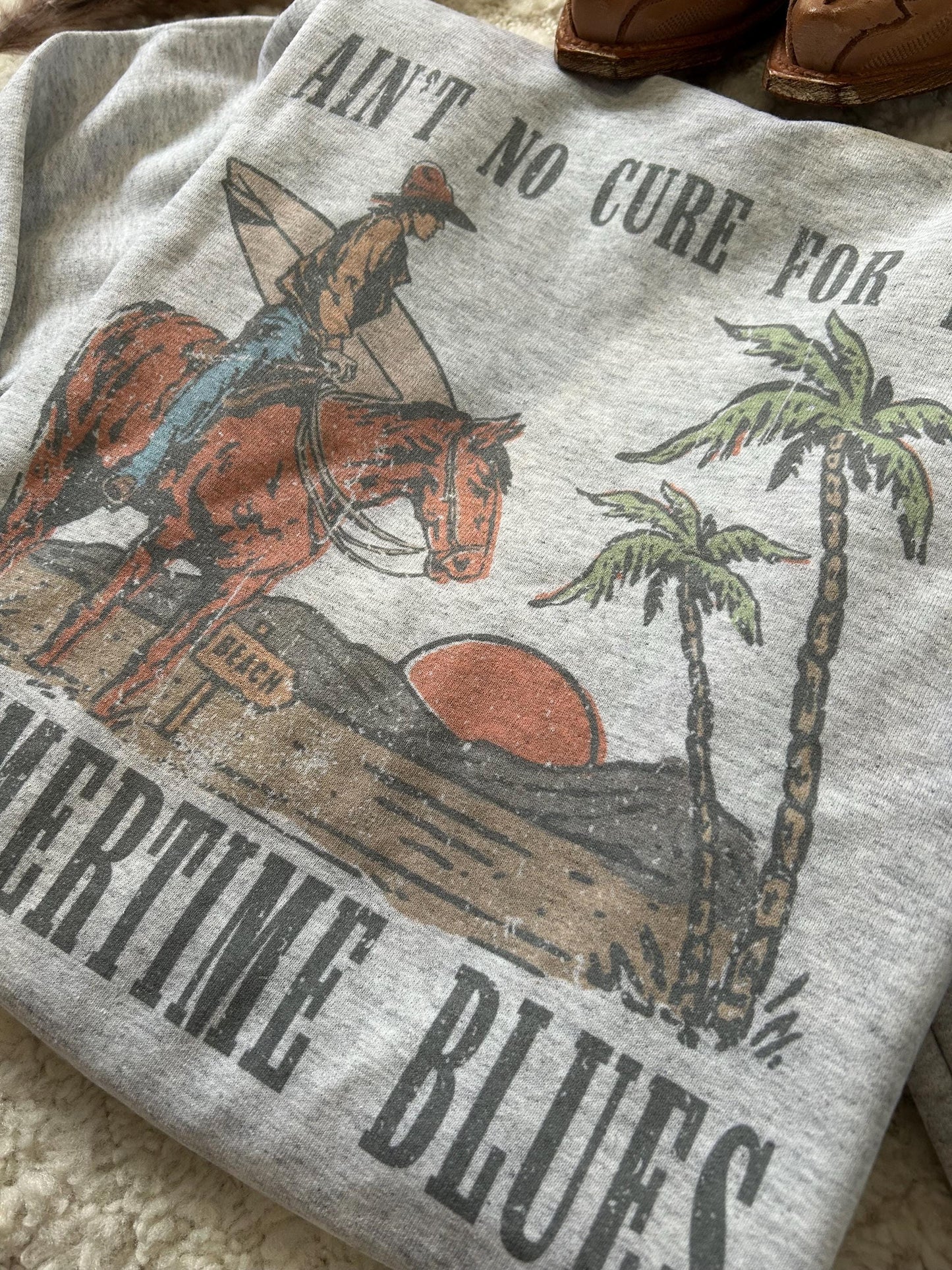 Summertime Blues crewneck sweatshirt