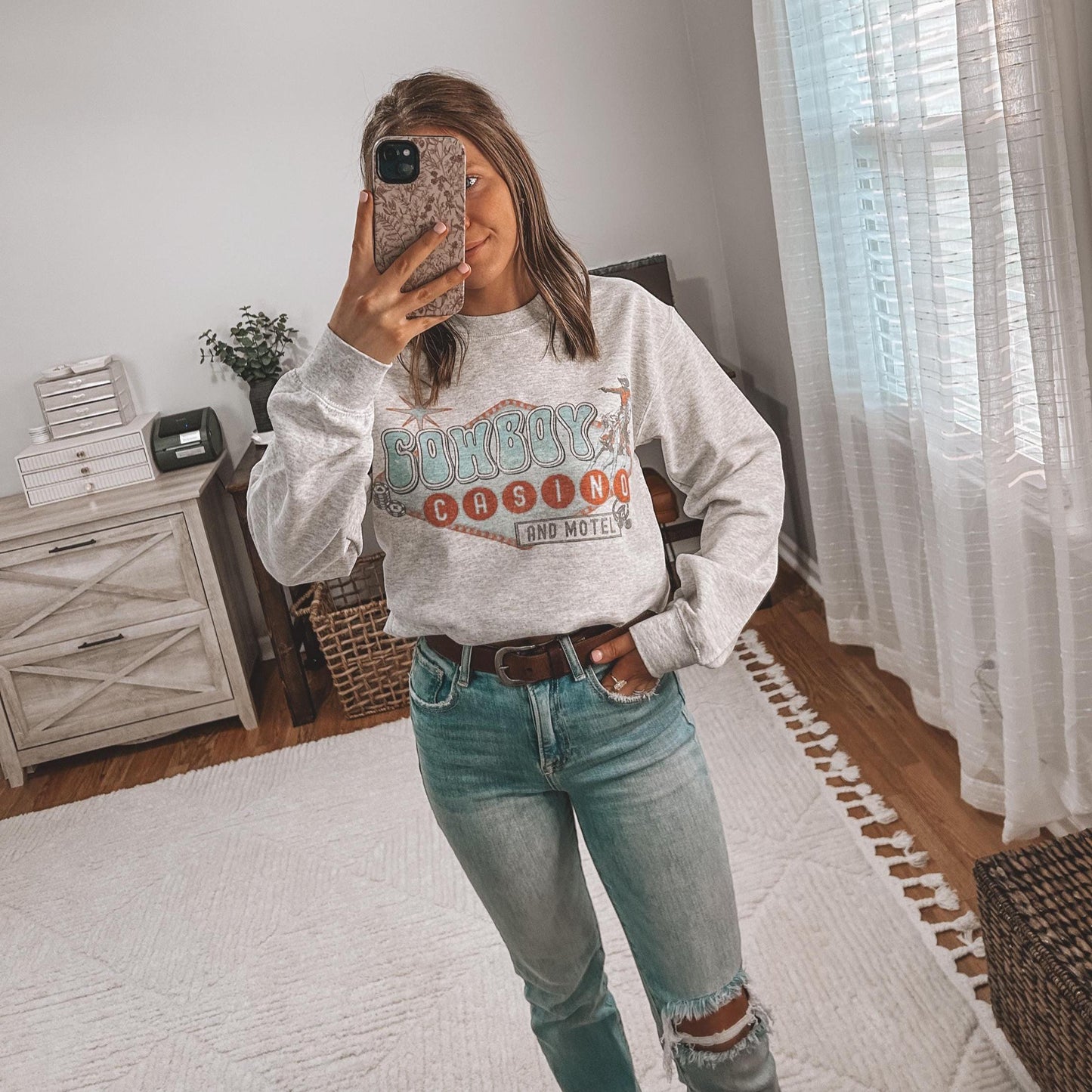 Cowboy Casino crewneck sweatshirt