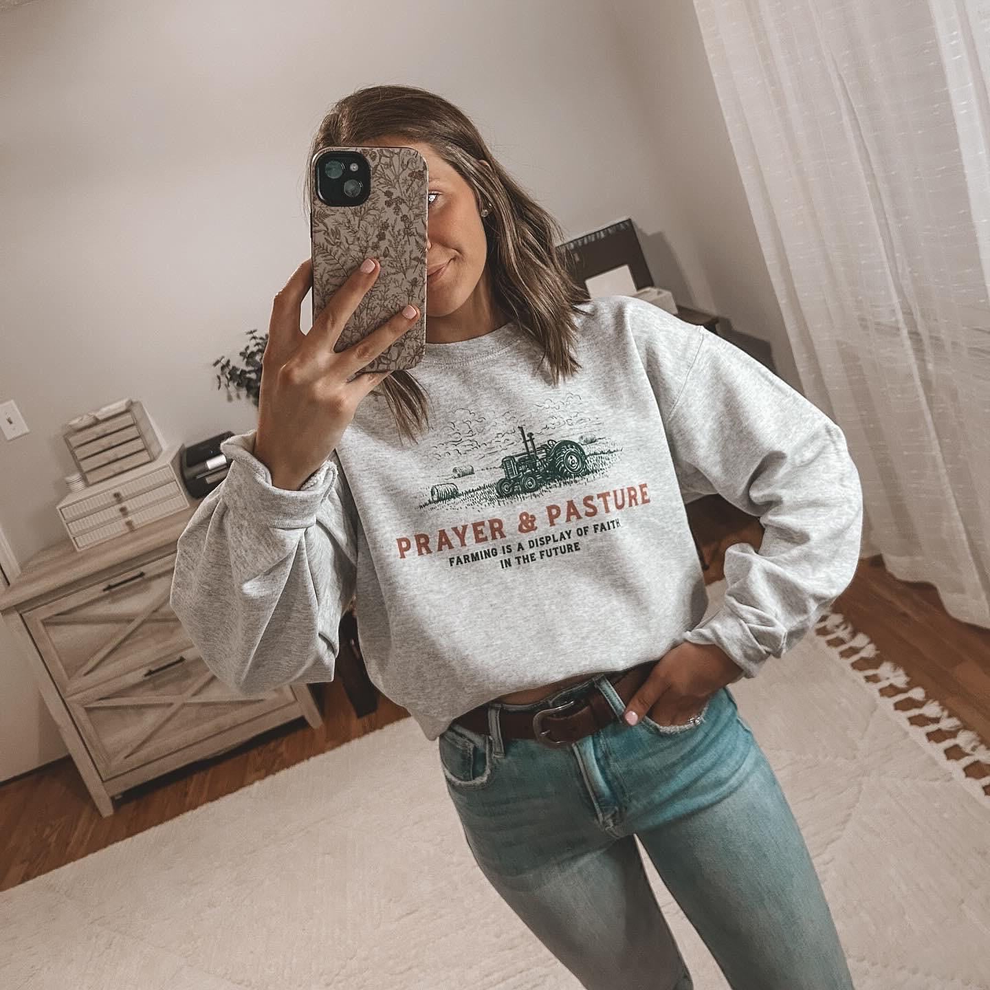 Prayer & Pasture crewneck sweatshirt