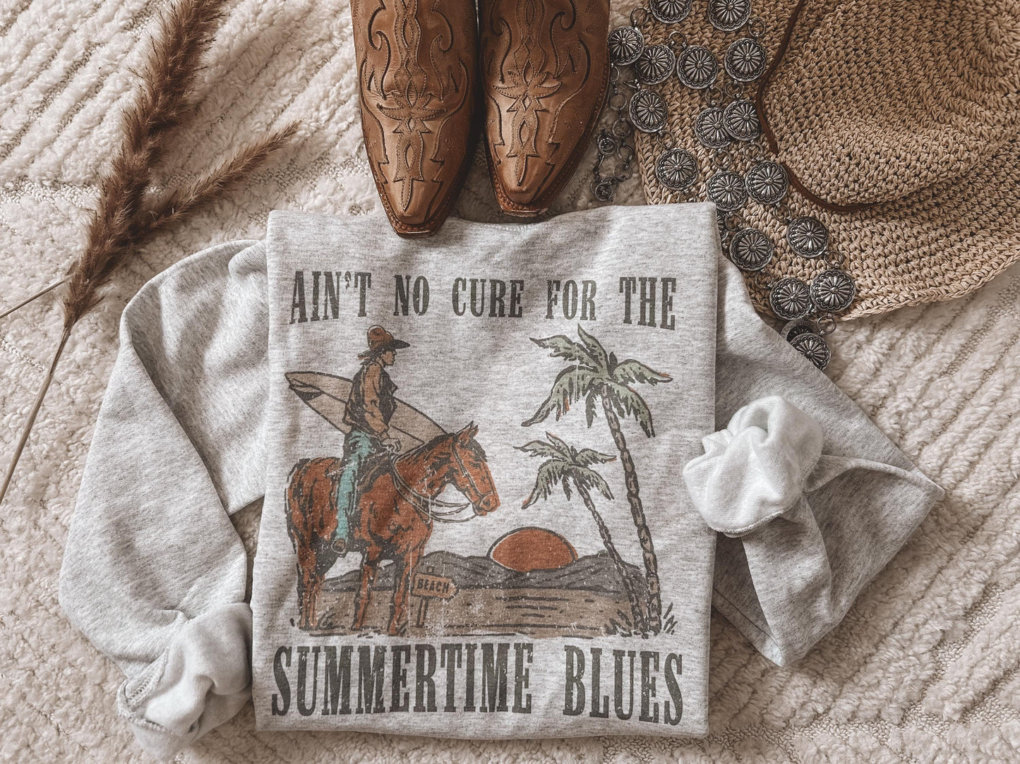 Summertime Blues crewneck sweatshirt