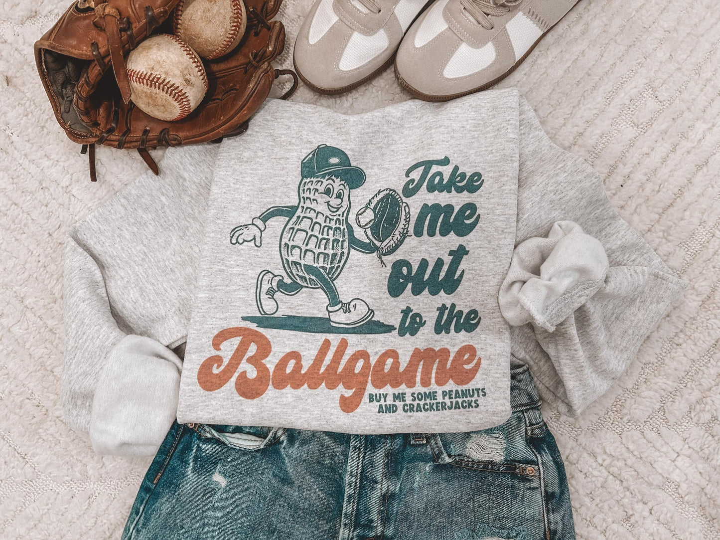 Take me out to the Ballgame crewneck sweatshirt