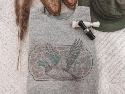 Camo Mallard crewneck sweatshirt
