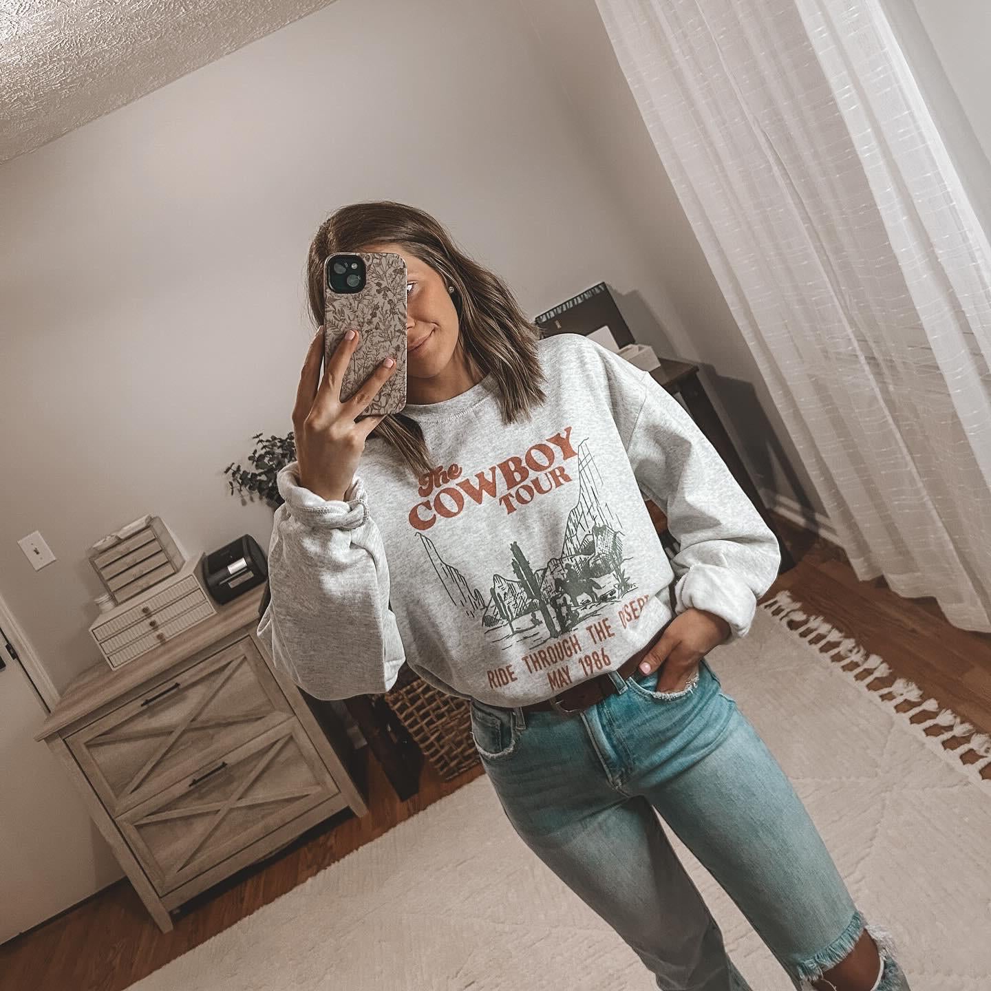 The Cowboy Tour crewneck sweatshirt