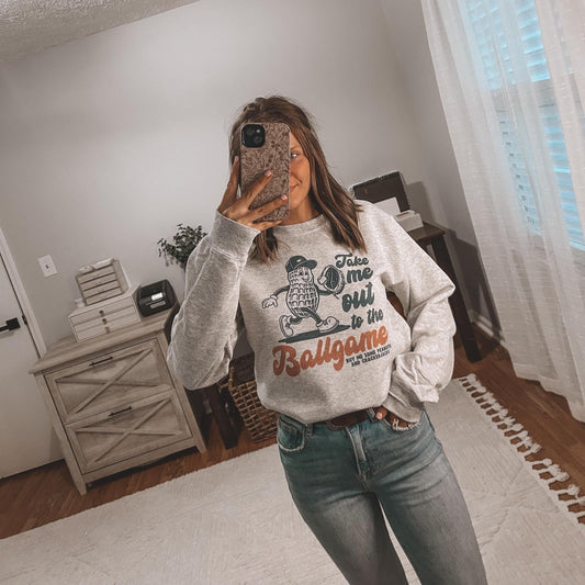 Take me out to the Ballgame crewneck sweatshirt