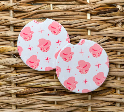Disco Cowgirl - Ceramic Car Coasters