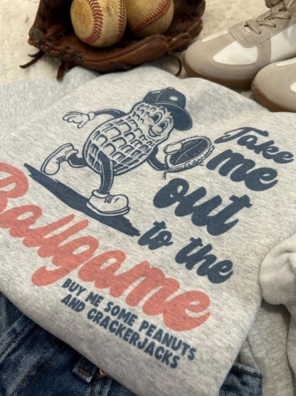 Take me out to the Ballgame crewneck sweatshirt