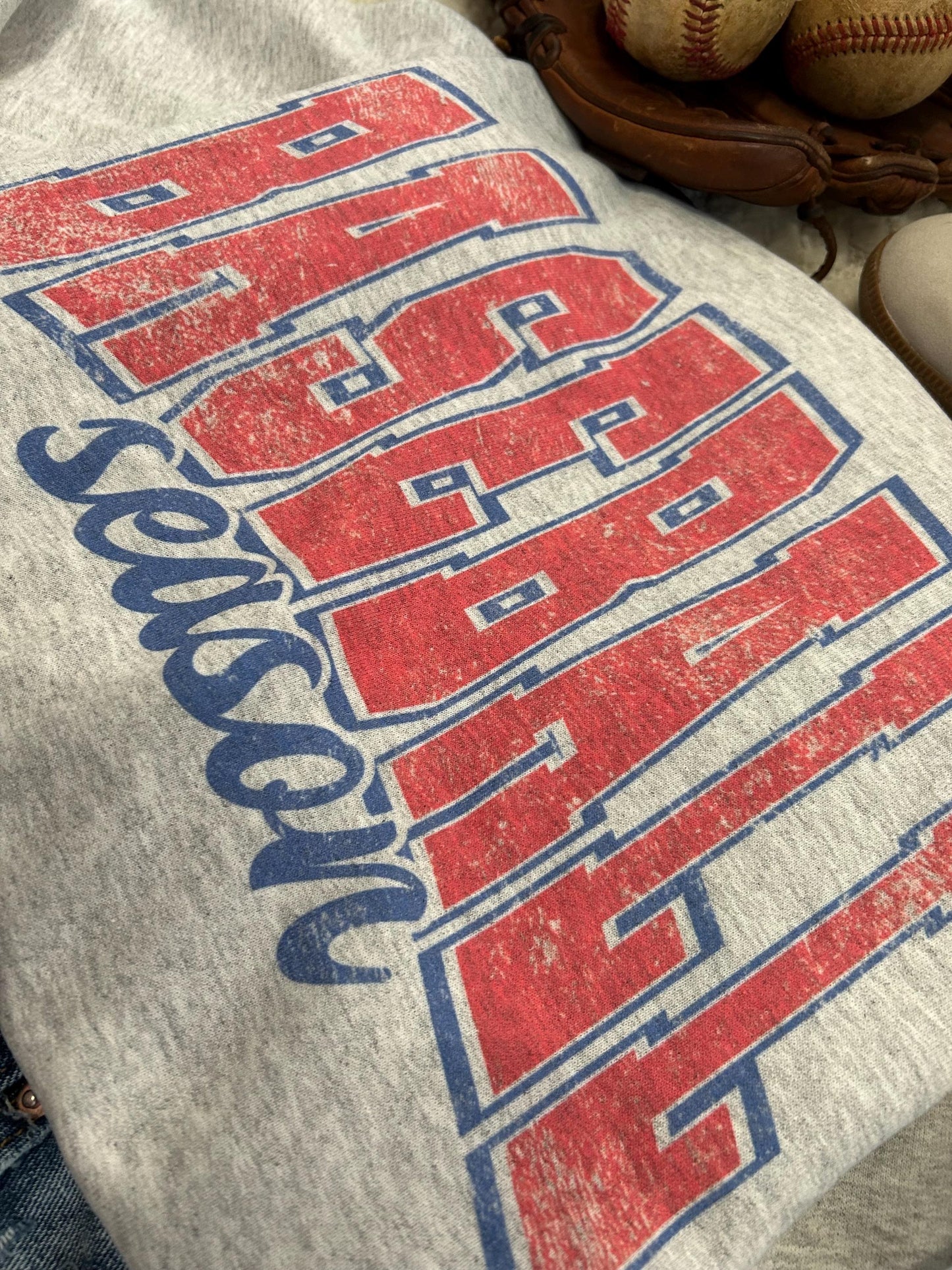 Baseball Season crewneck sweatshirt