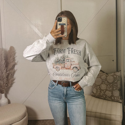 Farm Fresh Christmas Trees Sweatshirt