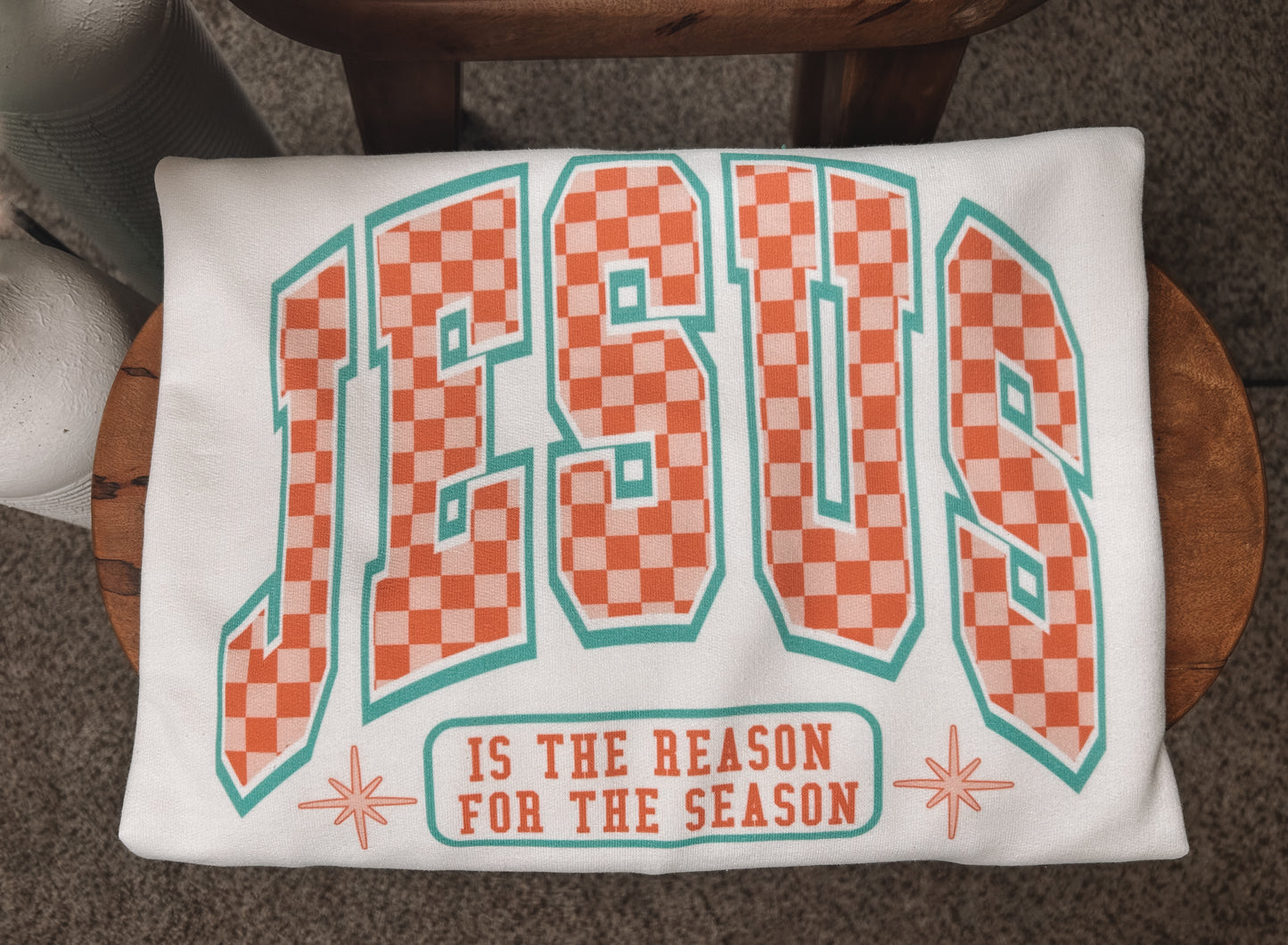 Jesus: Reason for the Season Sweatshirt - White