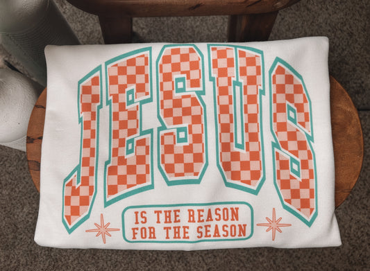 Jesus: Reason for the Season Sweatshirt - White