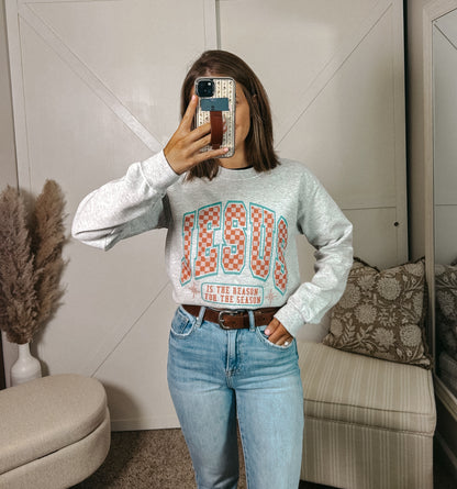 Jesus: Reason for the Season Sweatshirt - White