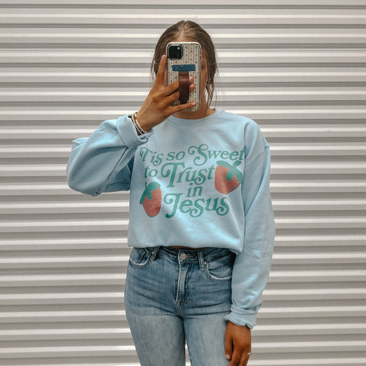 Tis so Sweet to Trust in Jesus Sweatshirt