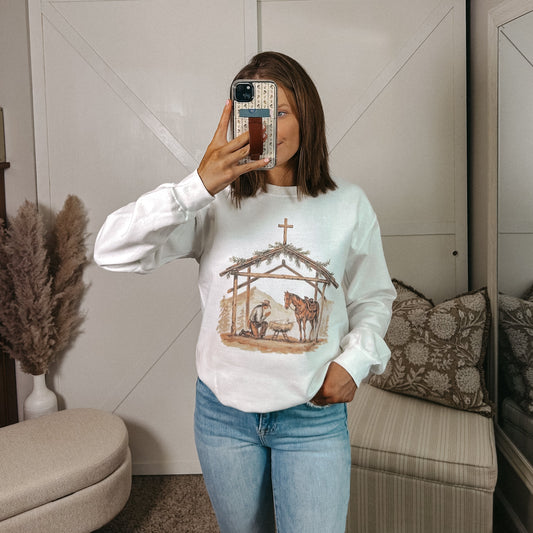 Vintage Cowboy Christmas Sweatshirt