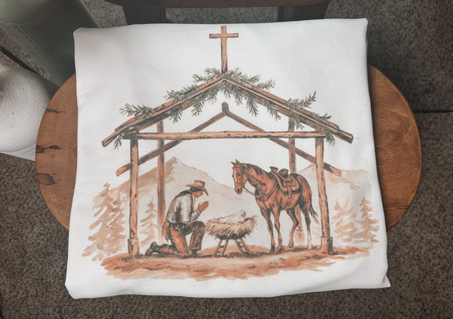 Vintage Cowboy Christmas Sweatshirt