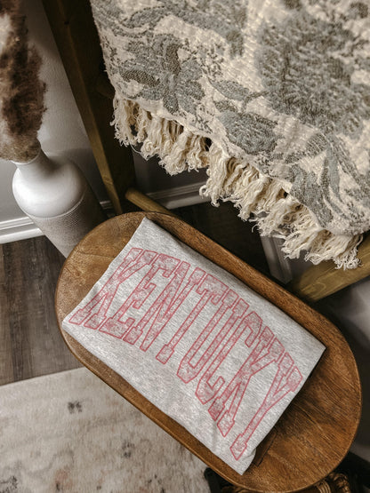 Pink Kentucky Floral Graphic Tee