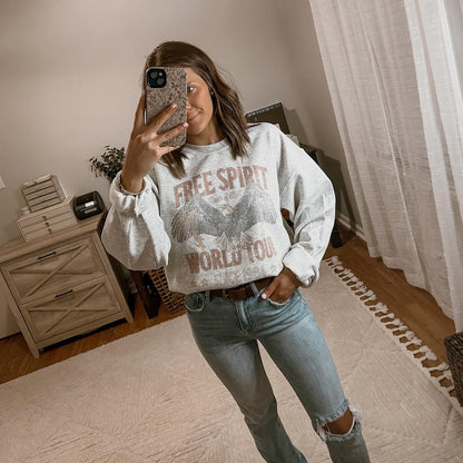 Free Spirit World Tour crewneck sweatshirt