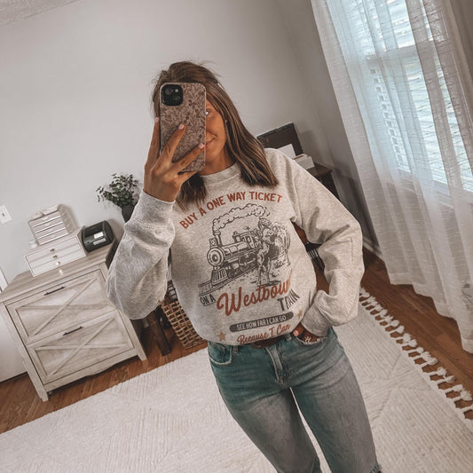 Westbound Train crewneck sweatshirt