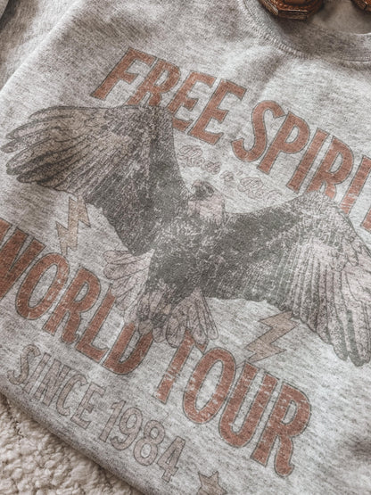 Free Spirit World Tour crewneck sweatshirt