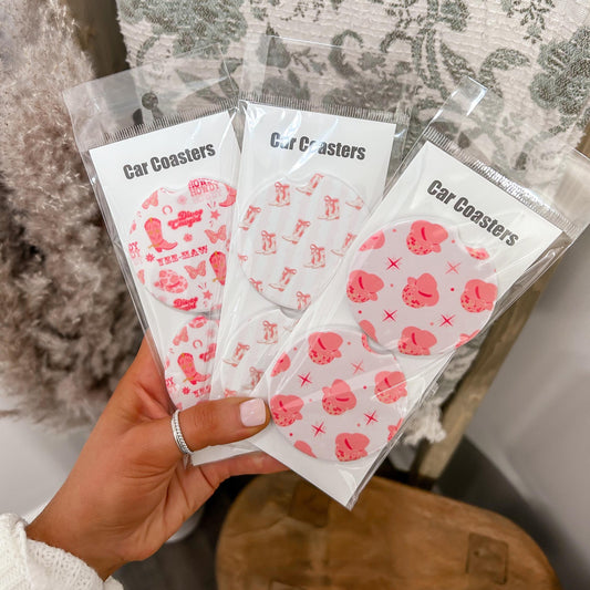 Disco Cowgirl - Ceramic Car Coasters